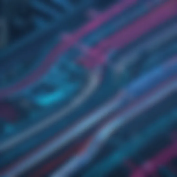 Data visualization illustrating traffic patterns and user interactions