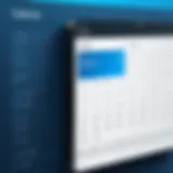 Digital calendar interface showcasing event scheduling