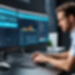 Visual representation of employee activity tracking software interface