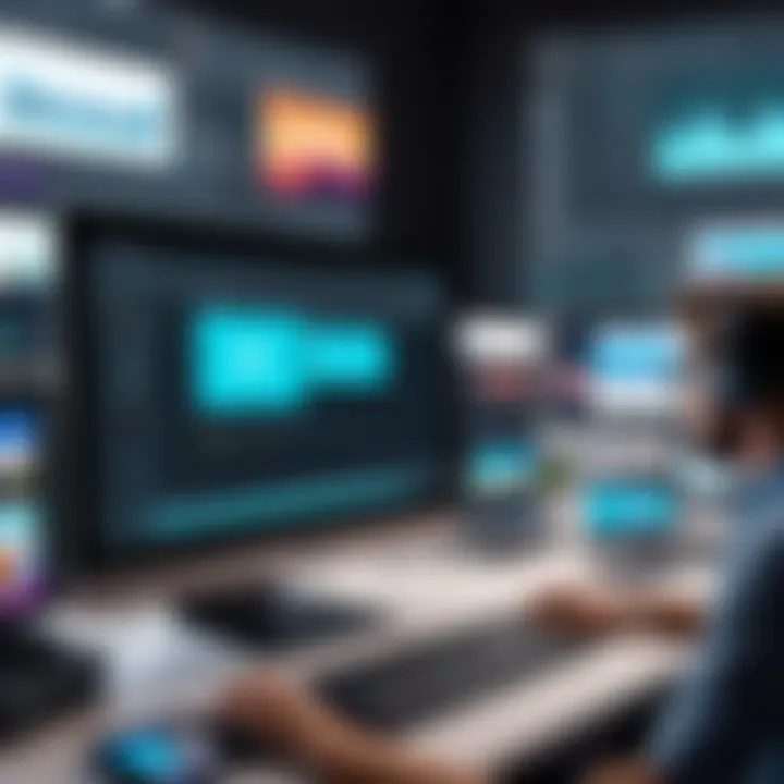 A visual illustrating future trends in video editing software