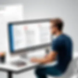 User interacting with a browser-based PDF editor interface