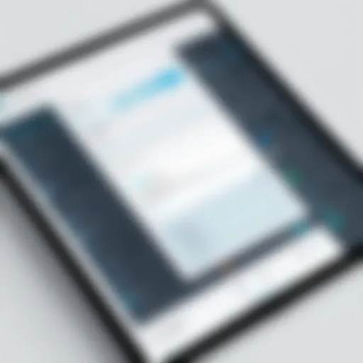 A visually appealing UI prototype showcasing navigation elements