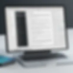 User interface of a PDF reader tool showcasing features
