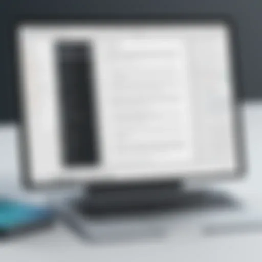 User interface of a PDF reader tool showcasing features