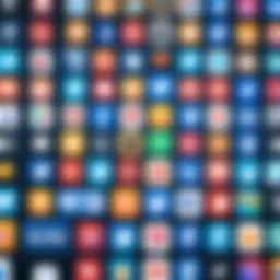 Visual representation of social media icons