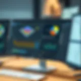 A detailed interface of Harris Geospatial software showcasing various analytical tools.