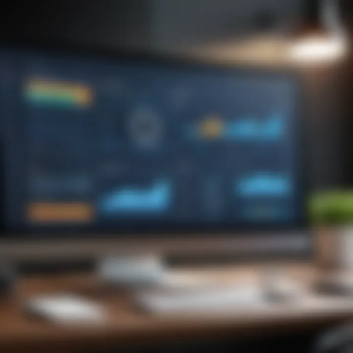 Dashboard showcasing help desk application features