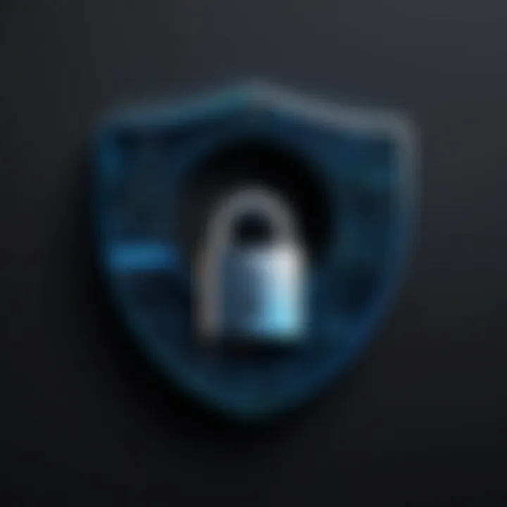 A secure lock symbolizing data protection