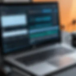 Interface of a popular music-making software