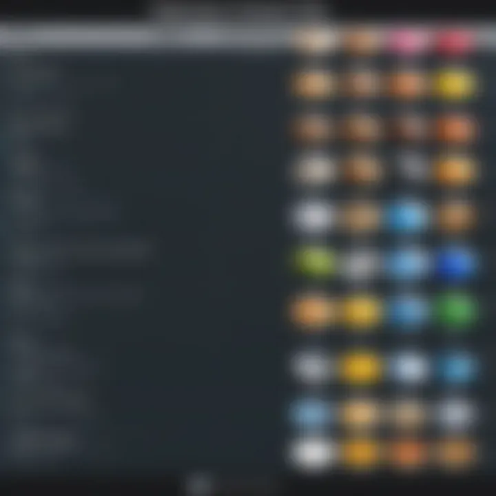 Comparison chart of features in watermark-free photo editing tools