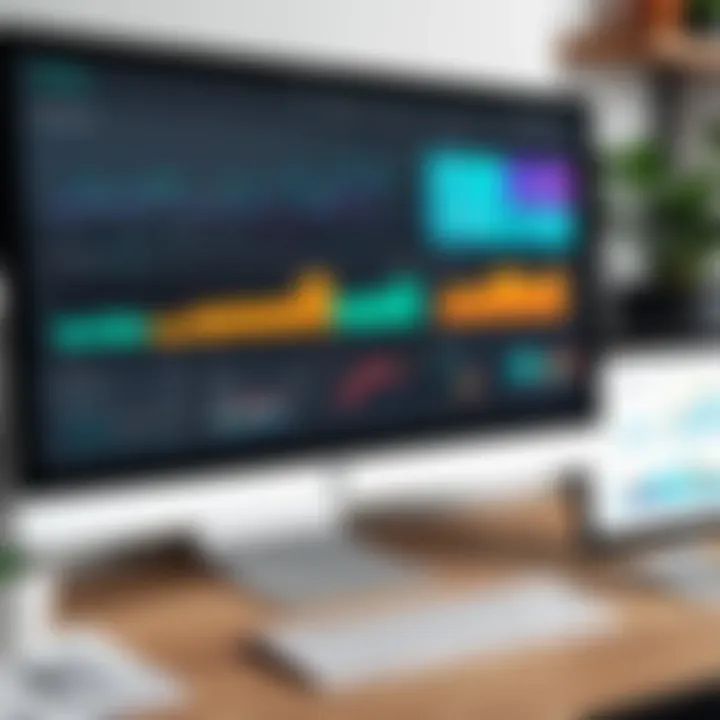 Analytics dashboard displaying sales data