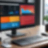 Visual representation of remote desktop interface