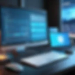 Visual representation of remote access software functionalities