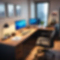 A cozy workspace of a small accounting firm