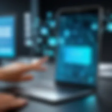 Graphical depiction of customer engagement through SMS services.