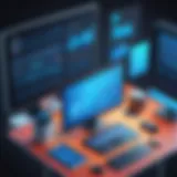 Visual representation of data management