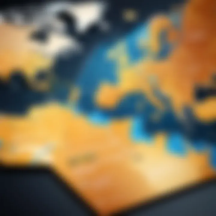 A global map highlighting different banking systems and their features.