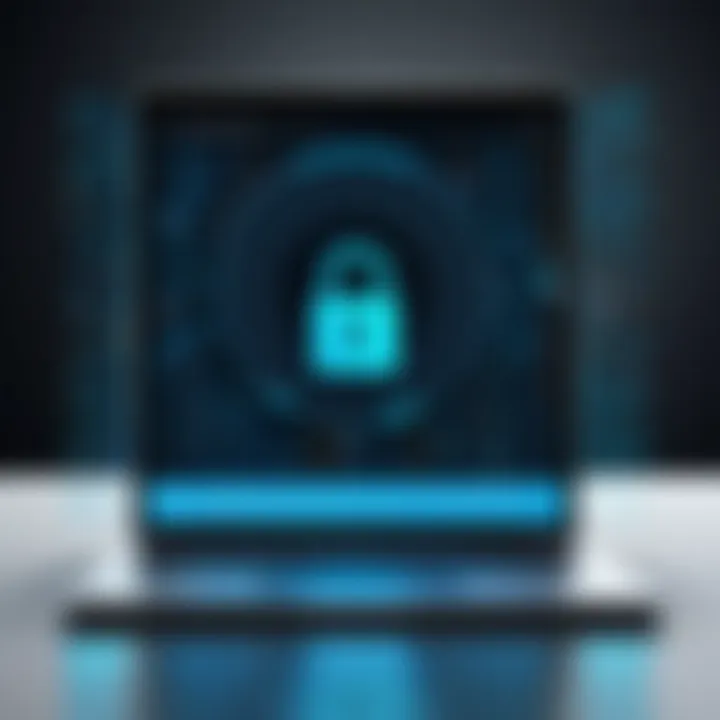 Illustration of data security and recovery process