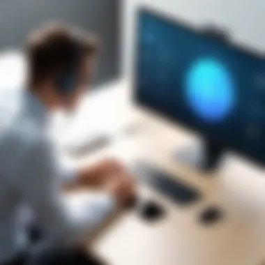 Innovative Online Learning Visual of online learning environment