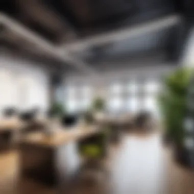 Stylish coworking space design