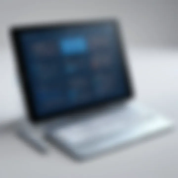Diverse range of free virtual suggestion box tools displayed on a tablet