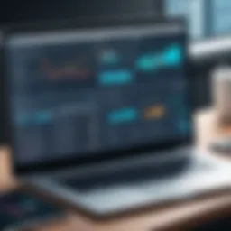 A sophisticated software interface showcasing compliance data analytics