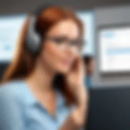 User engaging with live chat support