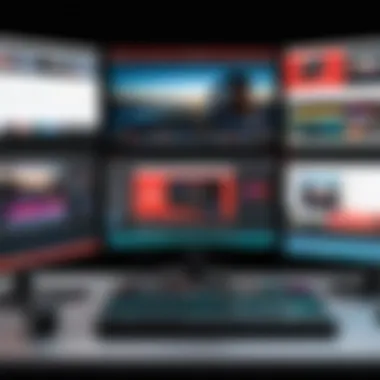A technical setup showcasing the equipment used for high-quality live streaming.