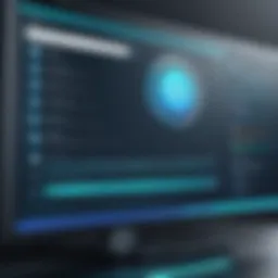 A sleek user interface showcasing recovery software features