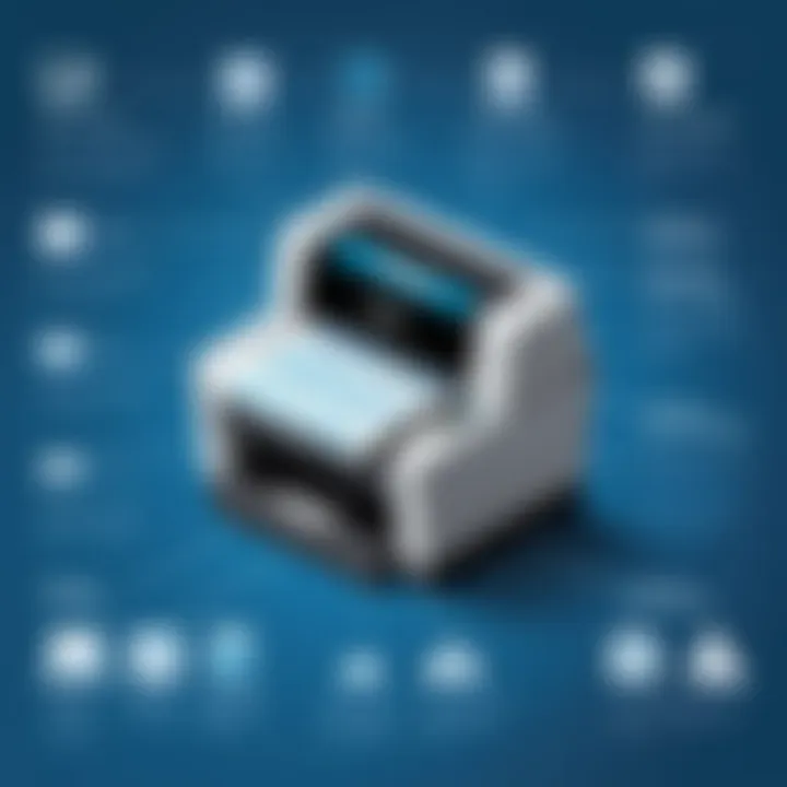 An infographic illustrating the features of free printing solutions