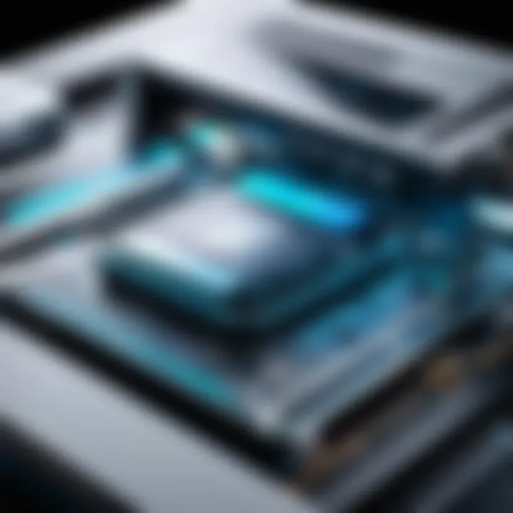 A futuristic concept of printing technology trends