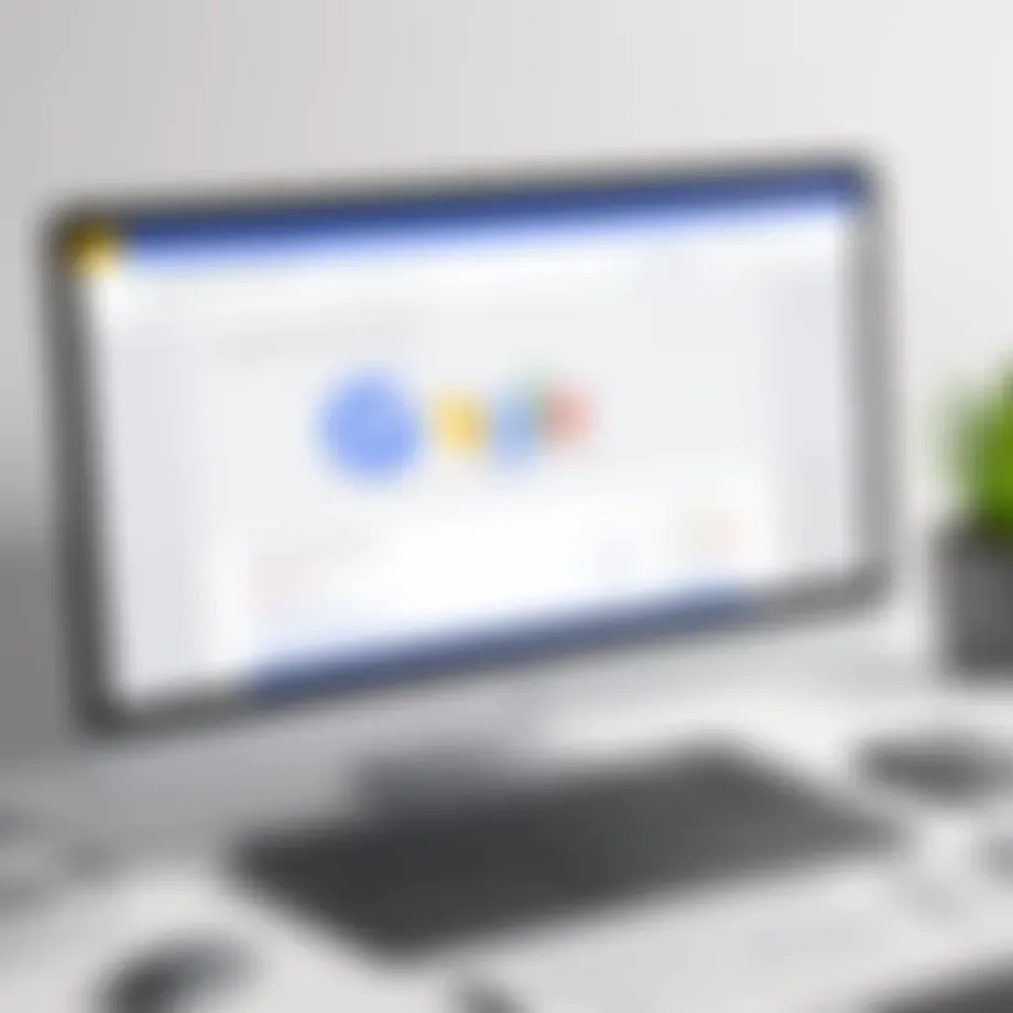 Visual representation of Google AdSense interface