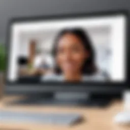 User interface of Google Meet showcasing a video call in session