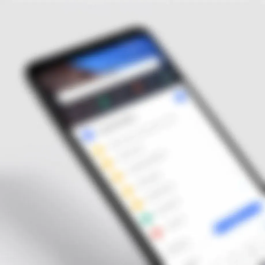 Overview of Google Survey App interface