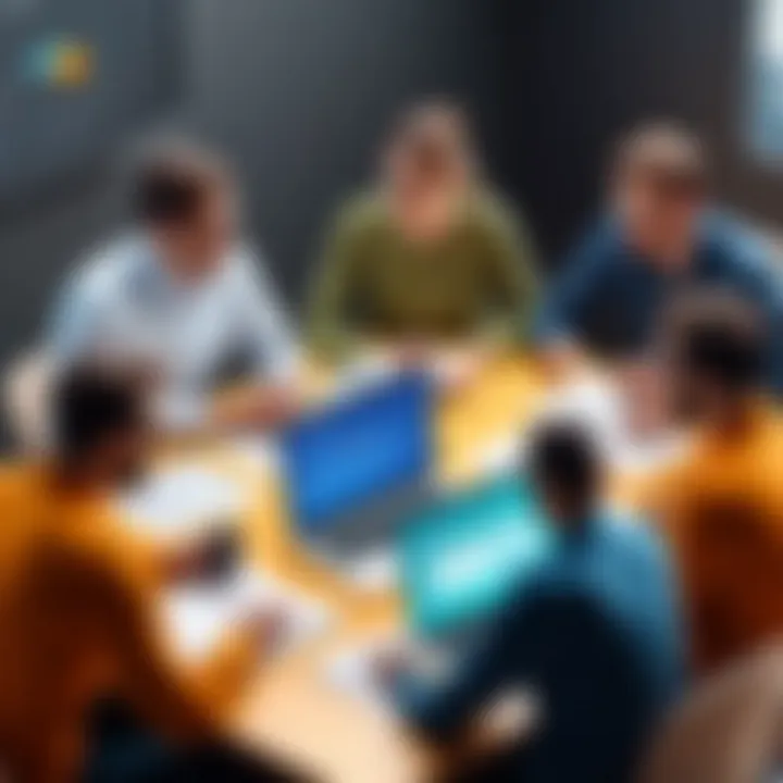 A team discussion reflecting client feedback and project insights