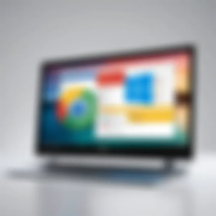 A graphical representation of Chrome OS and Windows integration.
