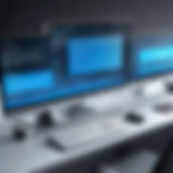 An illustration showcasing the integration of remote desktop addons in a business environment.