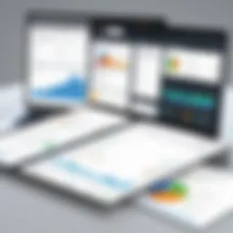 Visual representation of invoice management dashboard