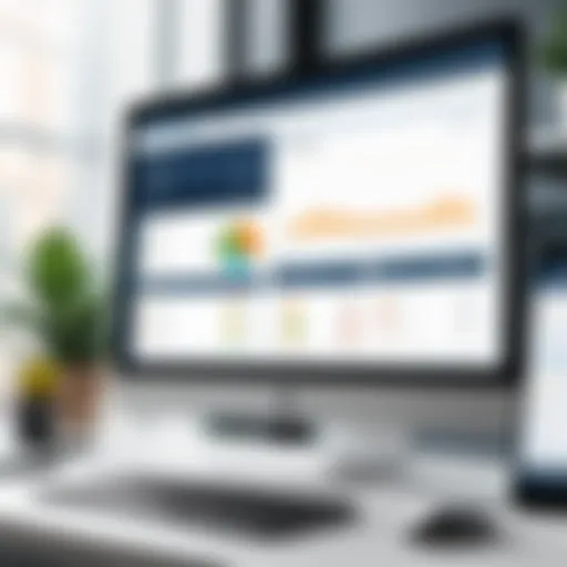 Visual representation of job shop tracking software interface