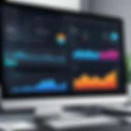 Dashboard showcasing accounting software features