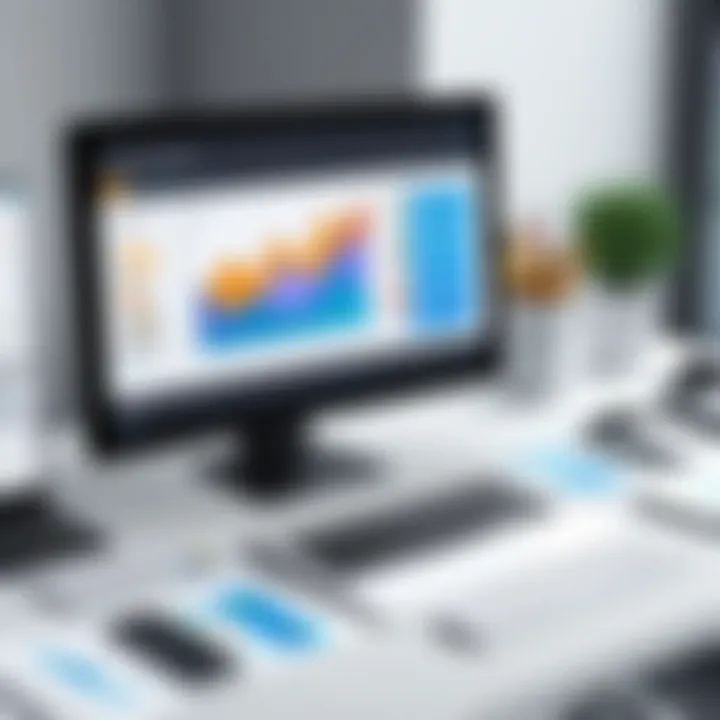 Graphical representation of financial reporting tools