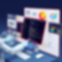 Innovative educational software interface showcasing interactive features