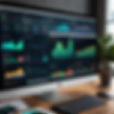 Financial reporting dashboard showcasing insights for retail businesses