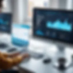 A dynamic visual representation of marketing and sales alignment in software solutions.