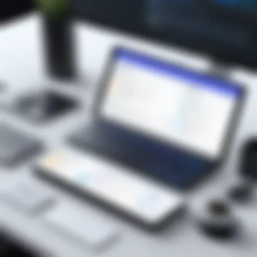 Illustration of a sleek pitch deck interface showcasing the DocSend platform functionalities.