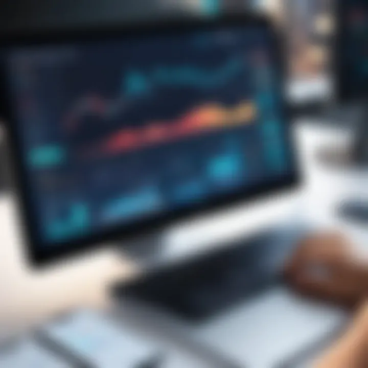 Graphical representation of market trends
