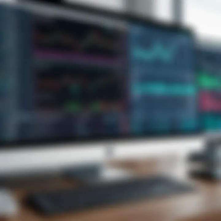 Screenshots of various trading platforms