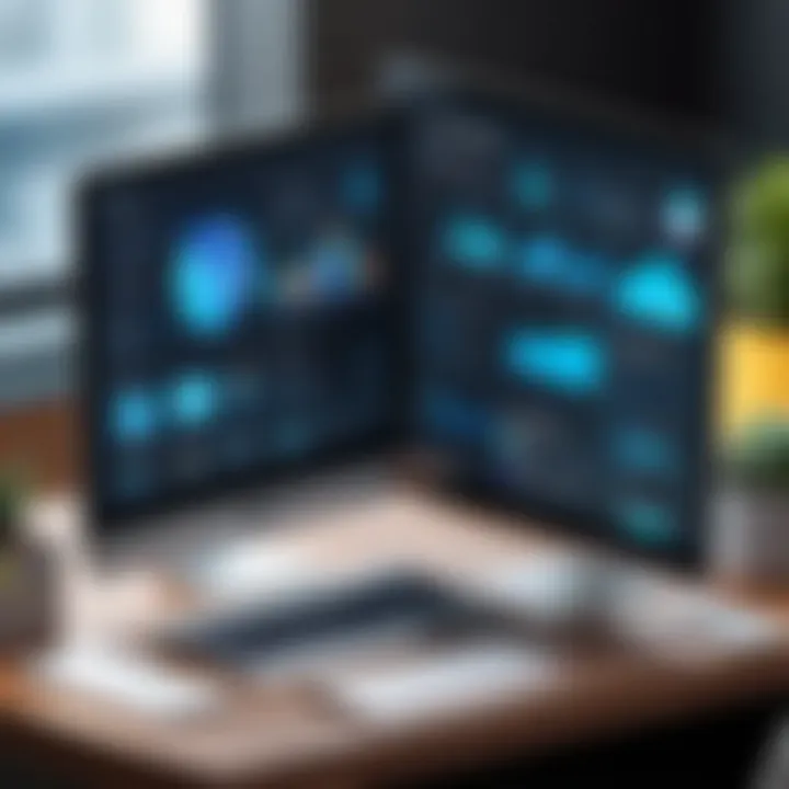 An illustration highlighting the core functionalities of NetSuite for SMEs