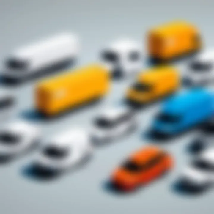 Illustration of various delivery options