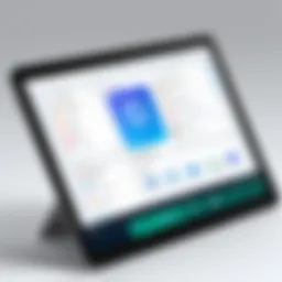 User interface of a screen sharing application